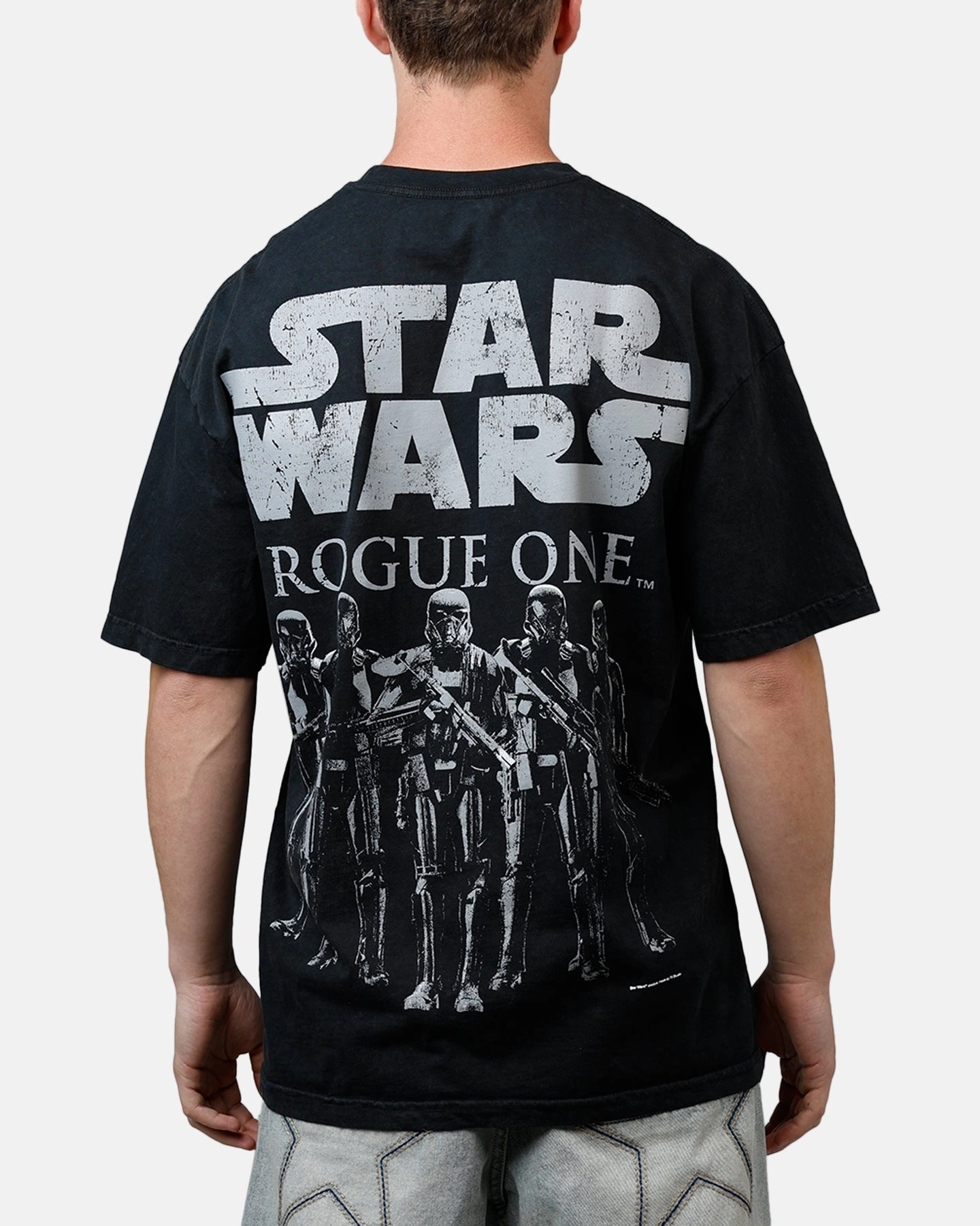 73 Studio Star Wars Death Trooper Vintage T-Shirt Black Urban Fashion Look