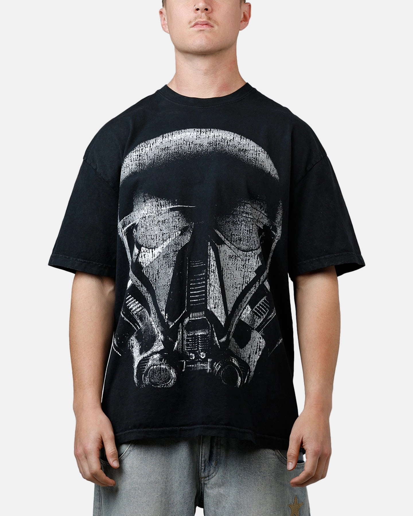 73 Studio Star Wars Death Trooper Vintage T-Shirt Black Sustainable Dye Process