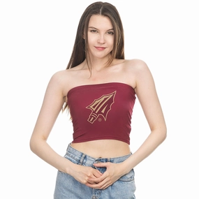 ZooZatz's Women's Arrowhead Tube Top - Garnet Cooling Fabric Technology