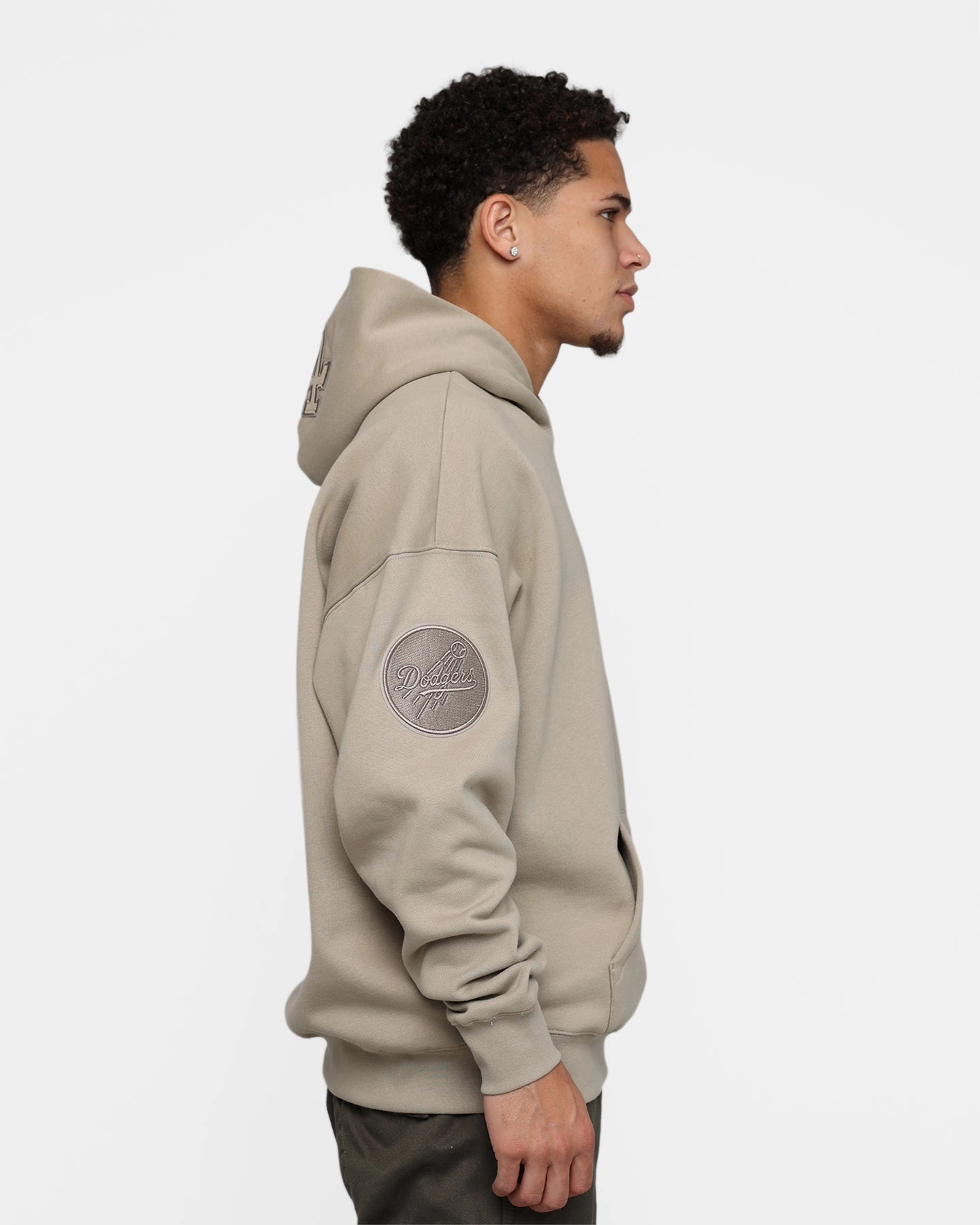 Weatherproof Shell suitable for air sports Pro Standard Los Angeles Dodgers Neutral Hoodie Taupe