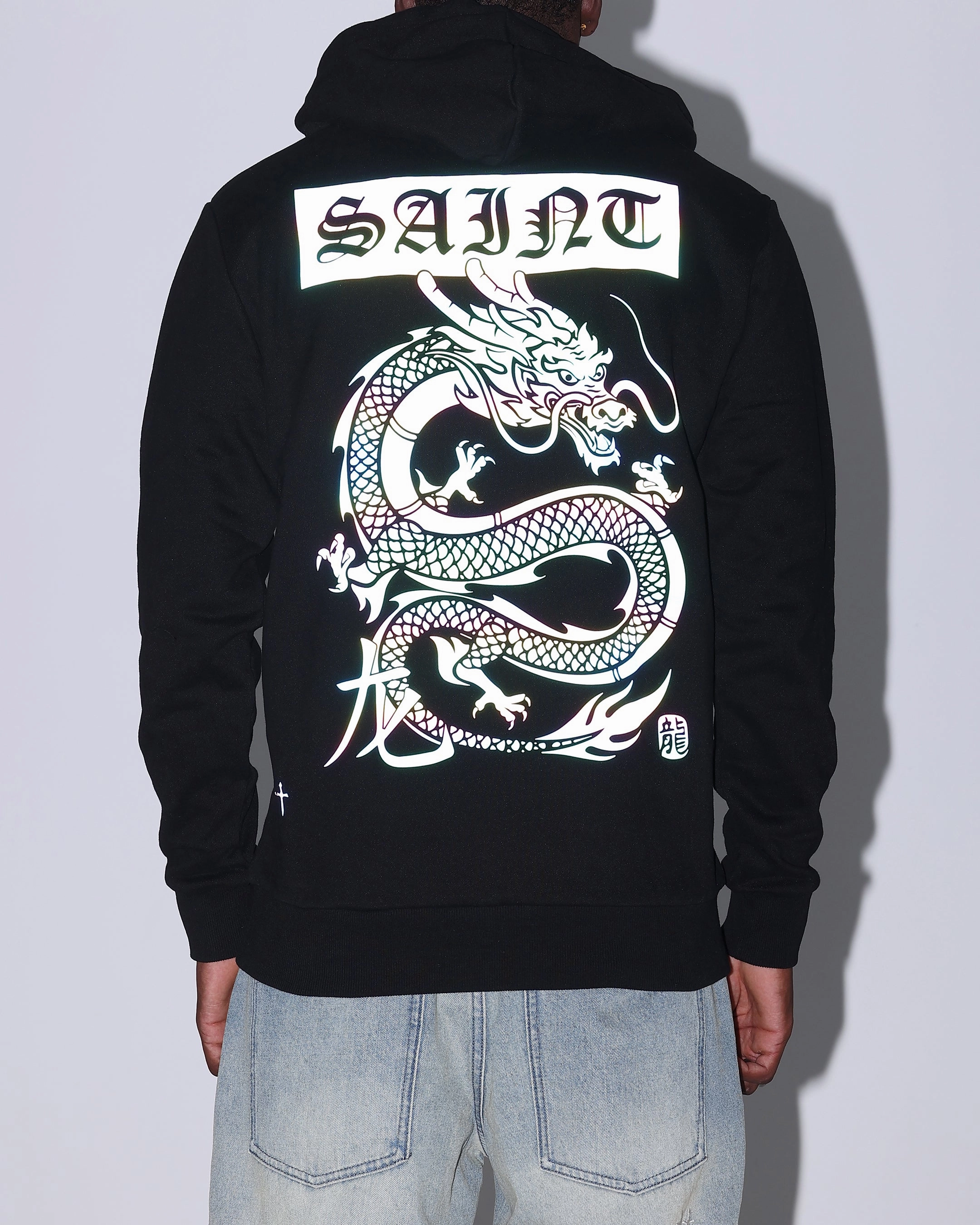 Saint Morta New Age Yot Dragon Hoodie Black/3M pilots Breathable Layer