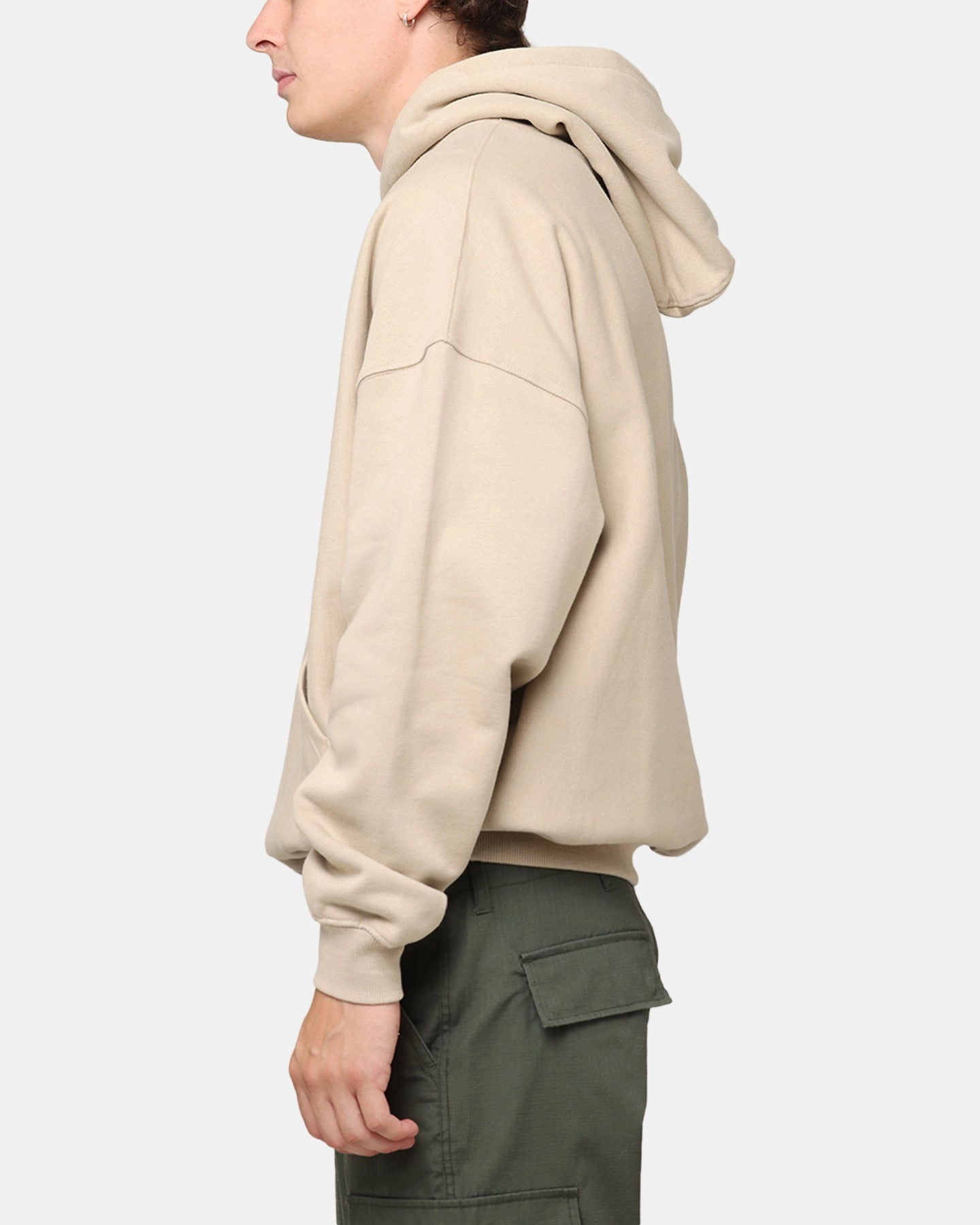 Carre Camo Script Hoodie Stone fiber - reinforced body