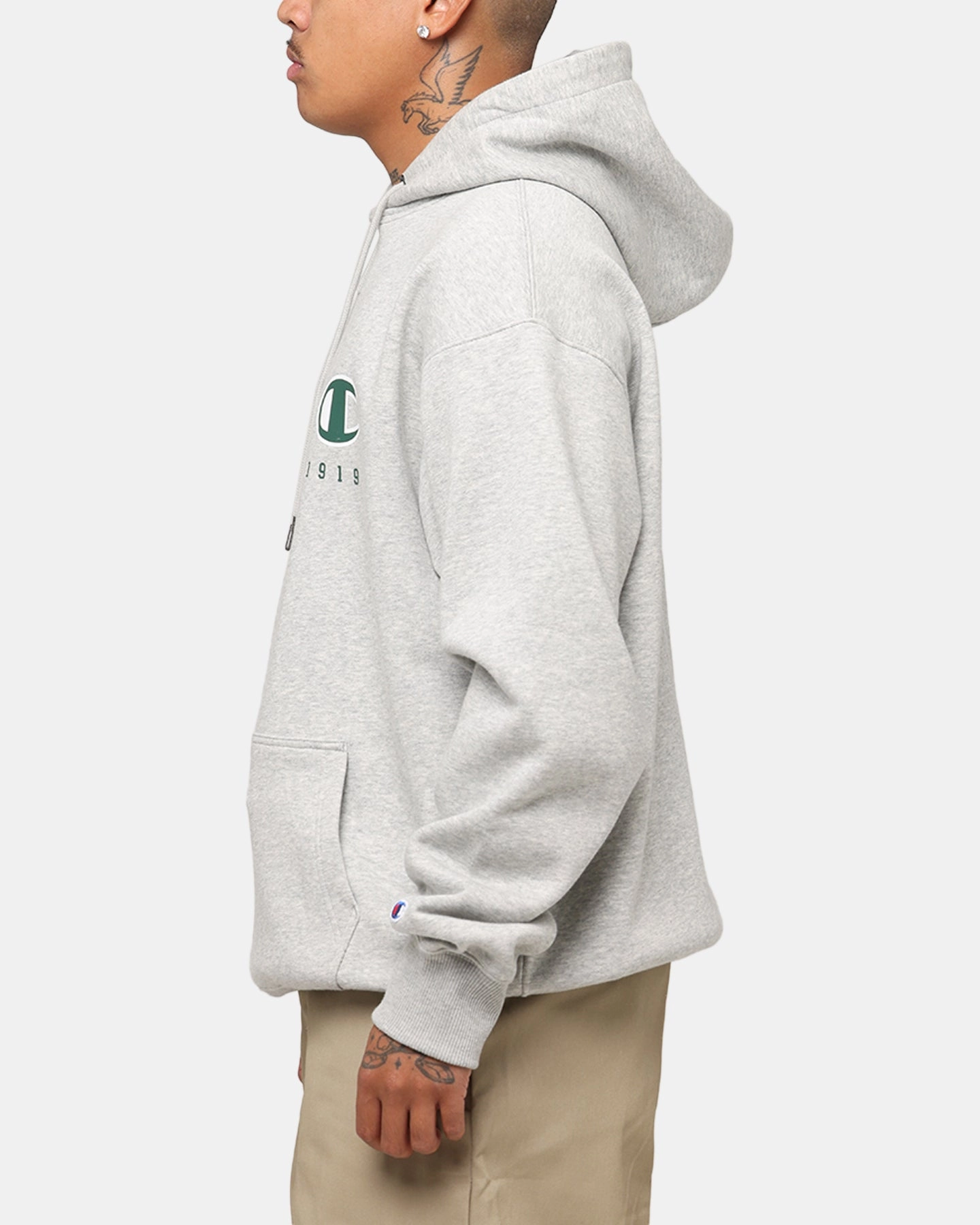 propaganda Champion Rochester Graphic Hoodie Grey