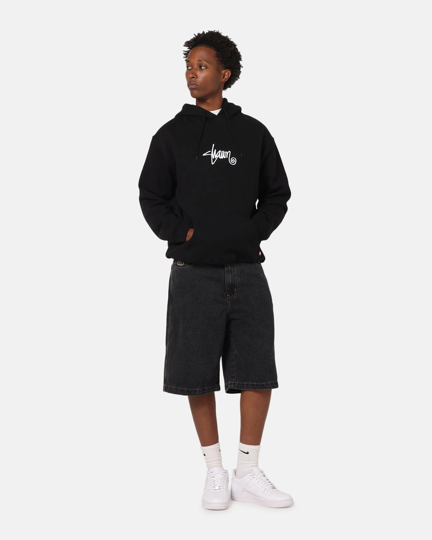 S Double Small Stock Hoodie Black high - torque