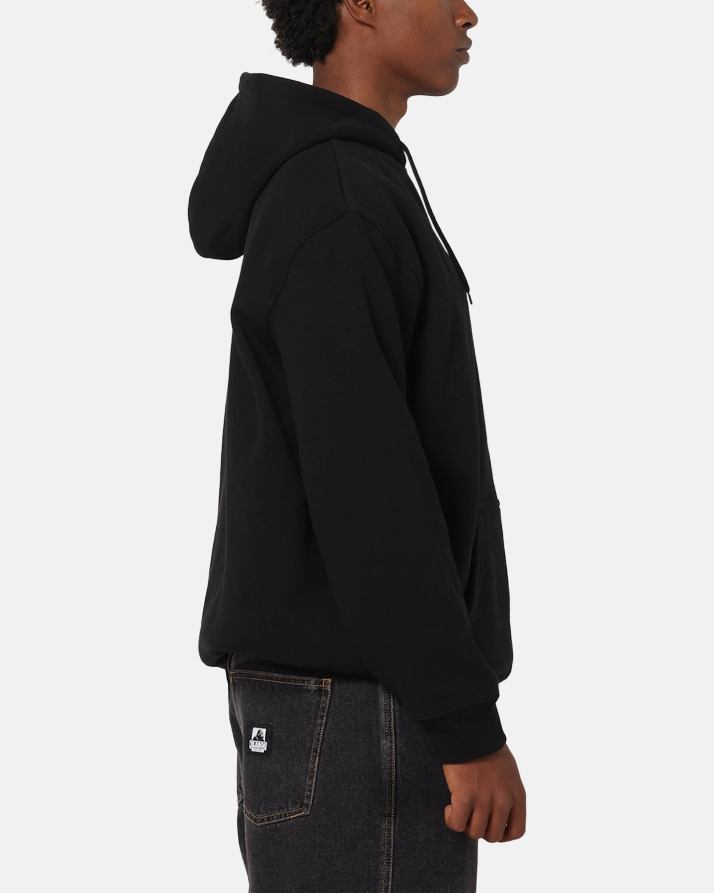 S Double Small Stock Hoodie Black Performance Wear Layer Flexible