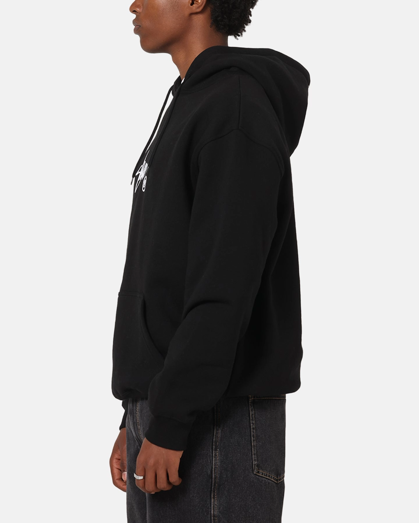 Breathable Mesh Panels Thermal Balance S Double Small Stock Hoodie Black