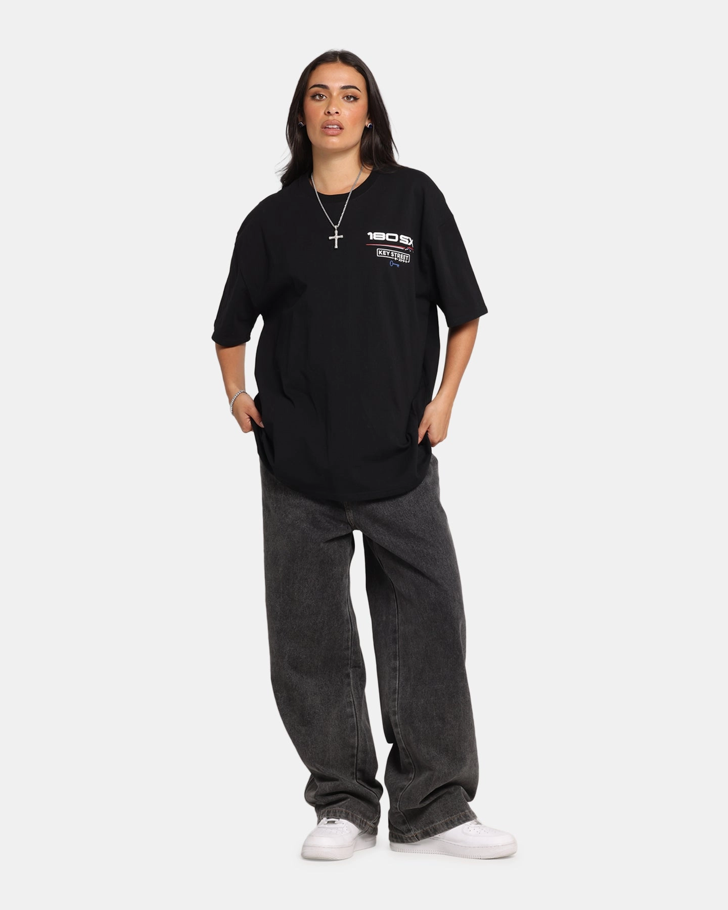Holiday Outfit Style Anti Odor Treatment Key Street Nismo 180SX T-Shirt Black