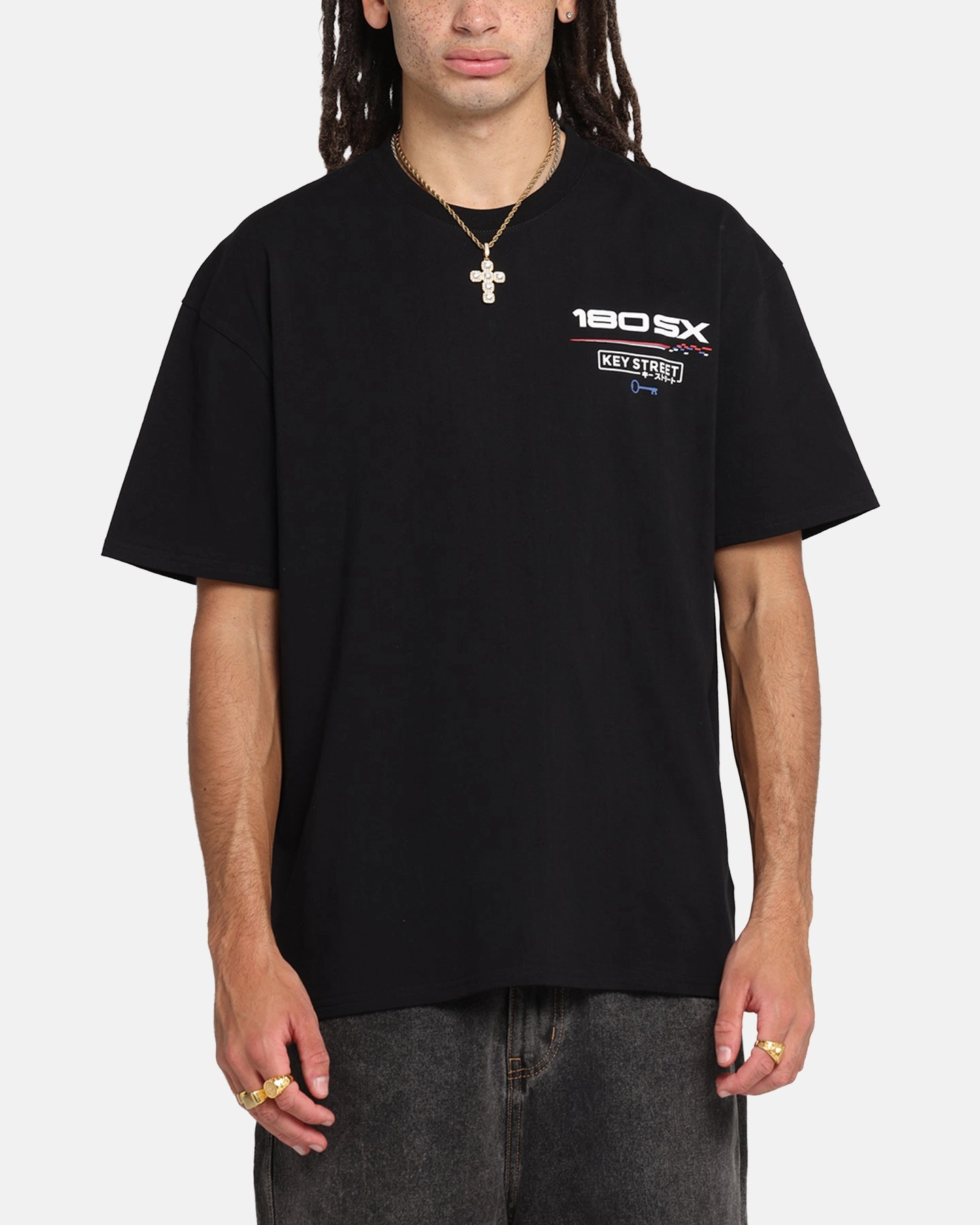 Key Street Nismo 180SX T-Shirt Black Easy Look Oeko Tex Certified