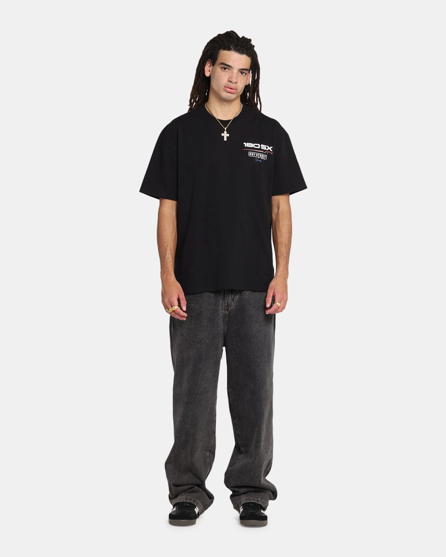 Key Street Nismo 180SX T-Shirt Black Chic Cut