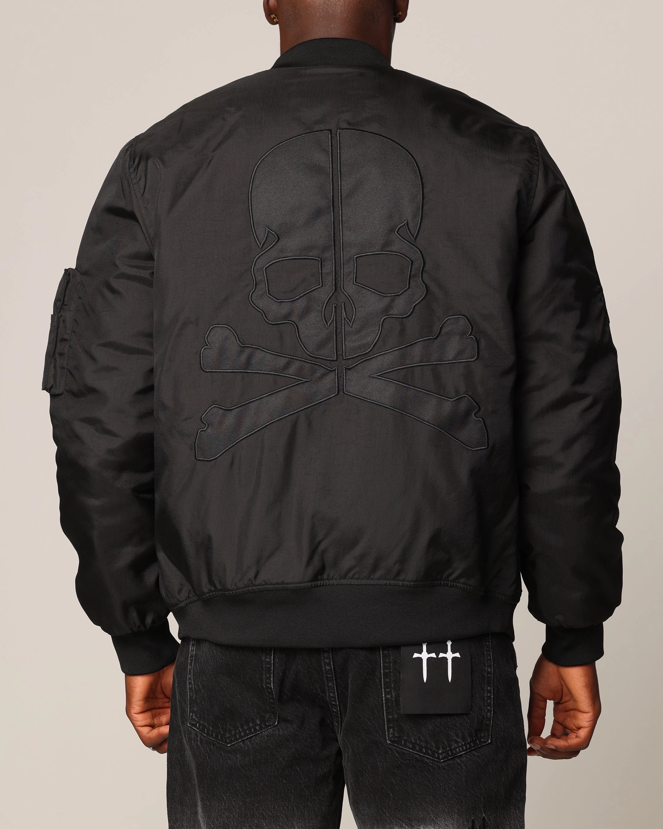 kids Evaluation Saint Morta Hellfire Bomber Jacket Black