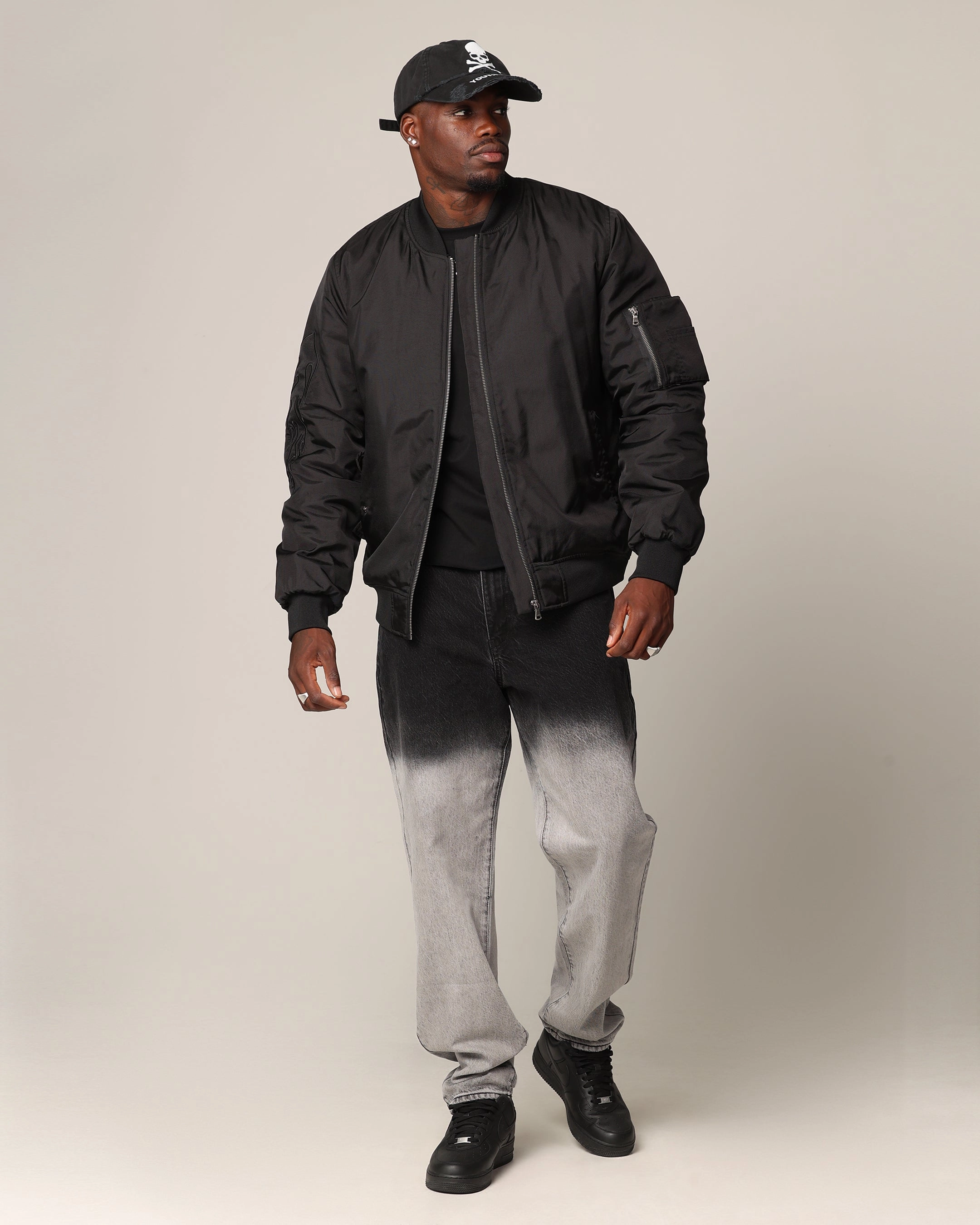 Saint Morta Hellfire Bomber Jacket Black Poise Summer