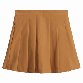Bold Details beaded embellishment J.Lindeberg Adina Golf Skirt Chipmunk - FW23 Women