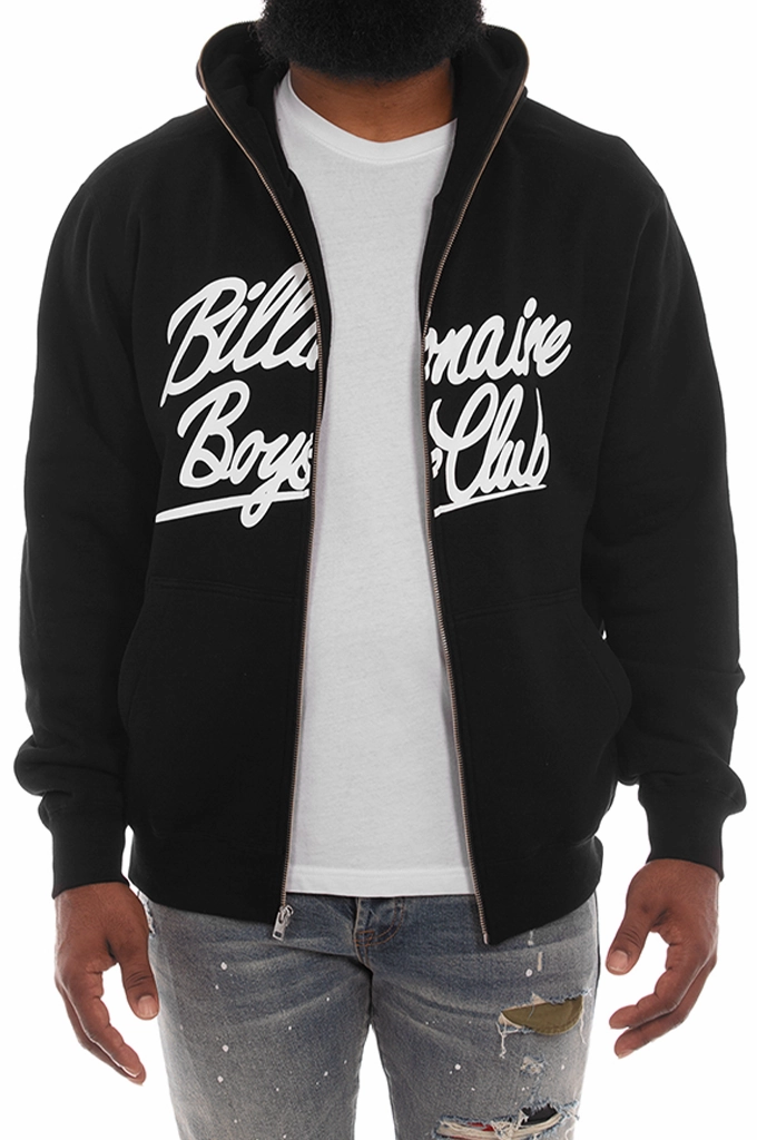 Stackable High solubility Billionaire Boys Club BB Script Zip Hoodie '25