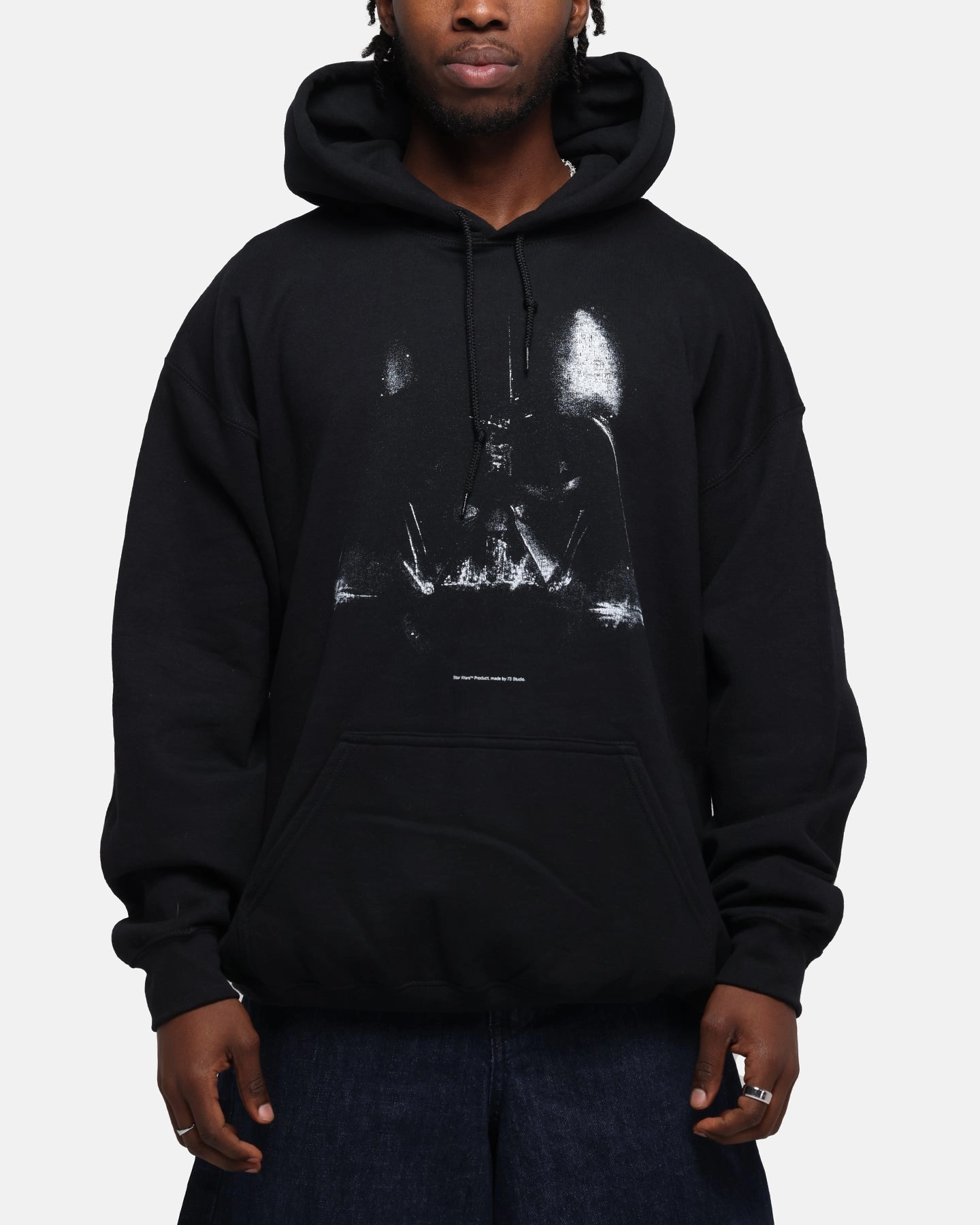 Bright Color 73 Studio Star Wars Vader Premium Hoodie Black