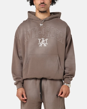 The Anti Order Post Season Boxy Hoodie Sunfade Brown Urban Lightness