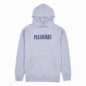 Pleasures Tickle Logo Hoodie 'Grey' Fixed Stay Flexible