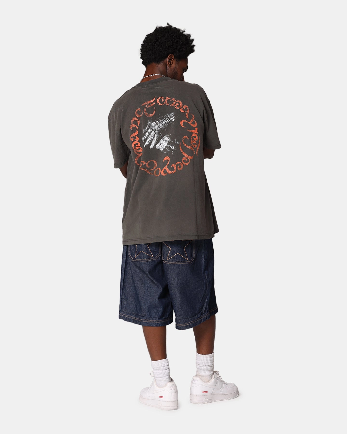 American Thrift X Lord Of The Rings Fellowship Heavy T-Shirt Black Wash Casual Comfort Layer