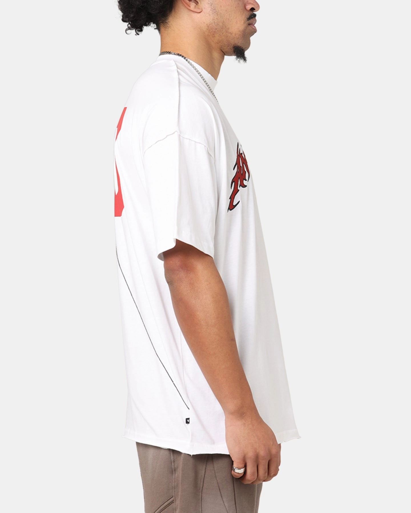 The Anti Order Mosh Non Seam T-Shirt White/Red Everyday Layering