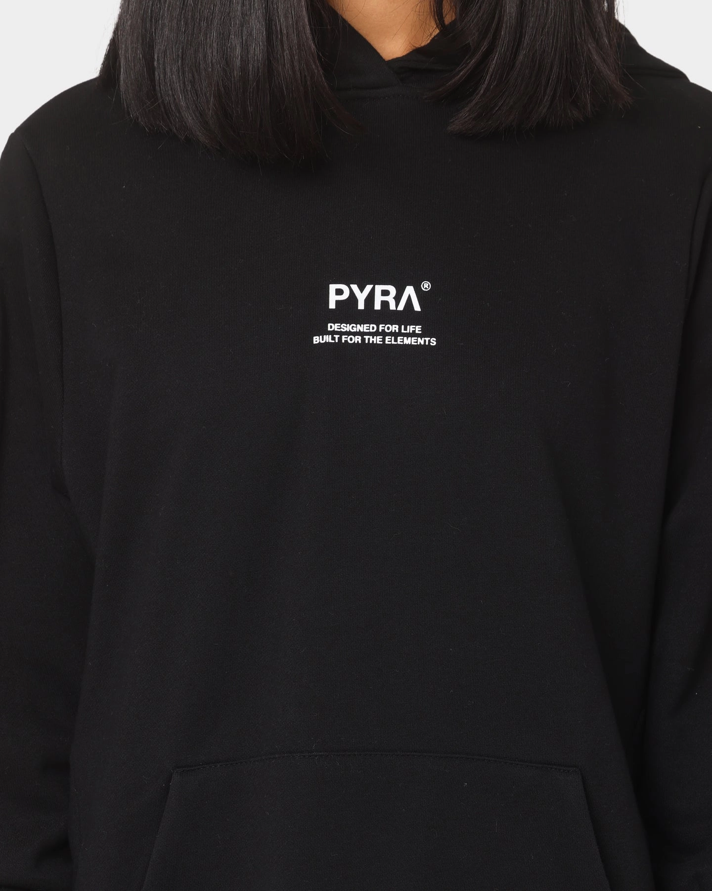 Tactile Response Fabric windproof PYRA Repetition Hoodie Black