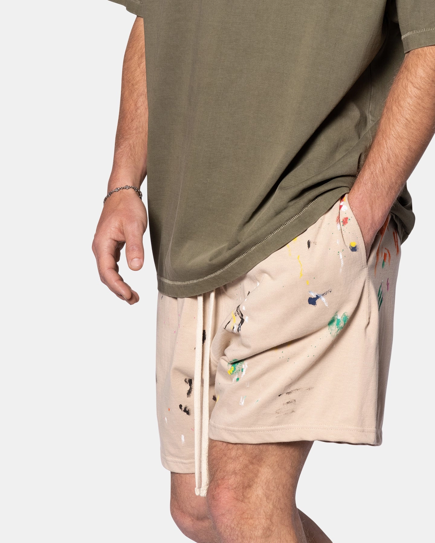 MNML Painter Shorts Off White Outdoor Layer