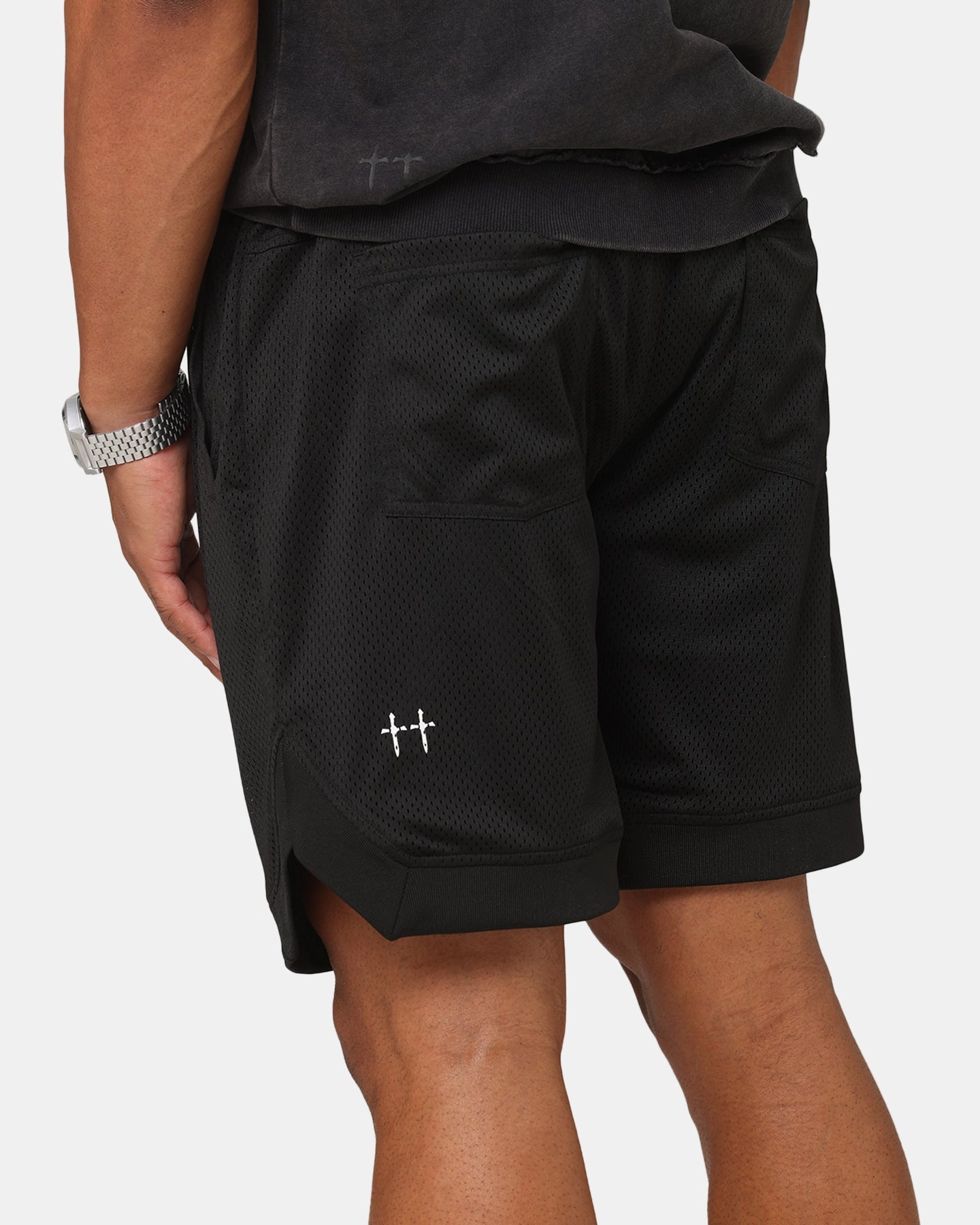 Saint Morta Rise Or Ride Basketball Shorts Black/Purple/White Outdoor Days souvenir choice