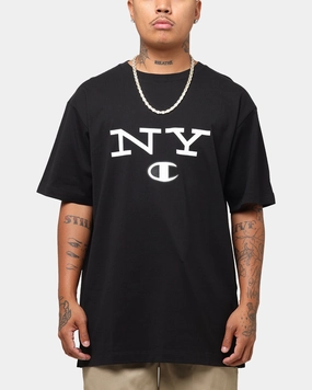 Champion Rochester Graphic T-Shirt Black long sleeved