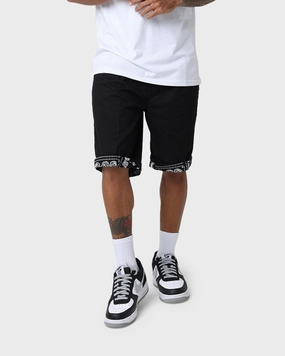 Chic Comfort Wear Carre Bandana Ultra Chino Shorts Black