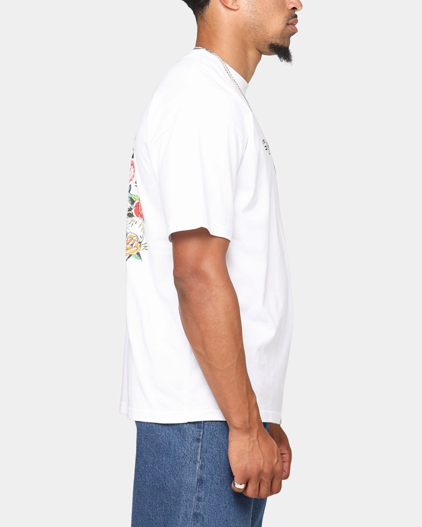 color blocking Ed Hardy Serpent T-Shirt White