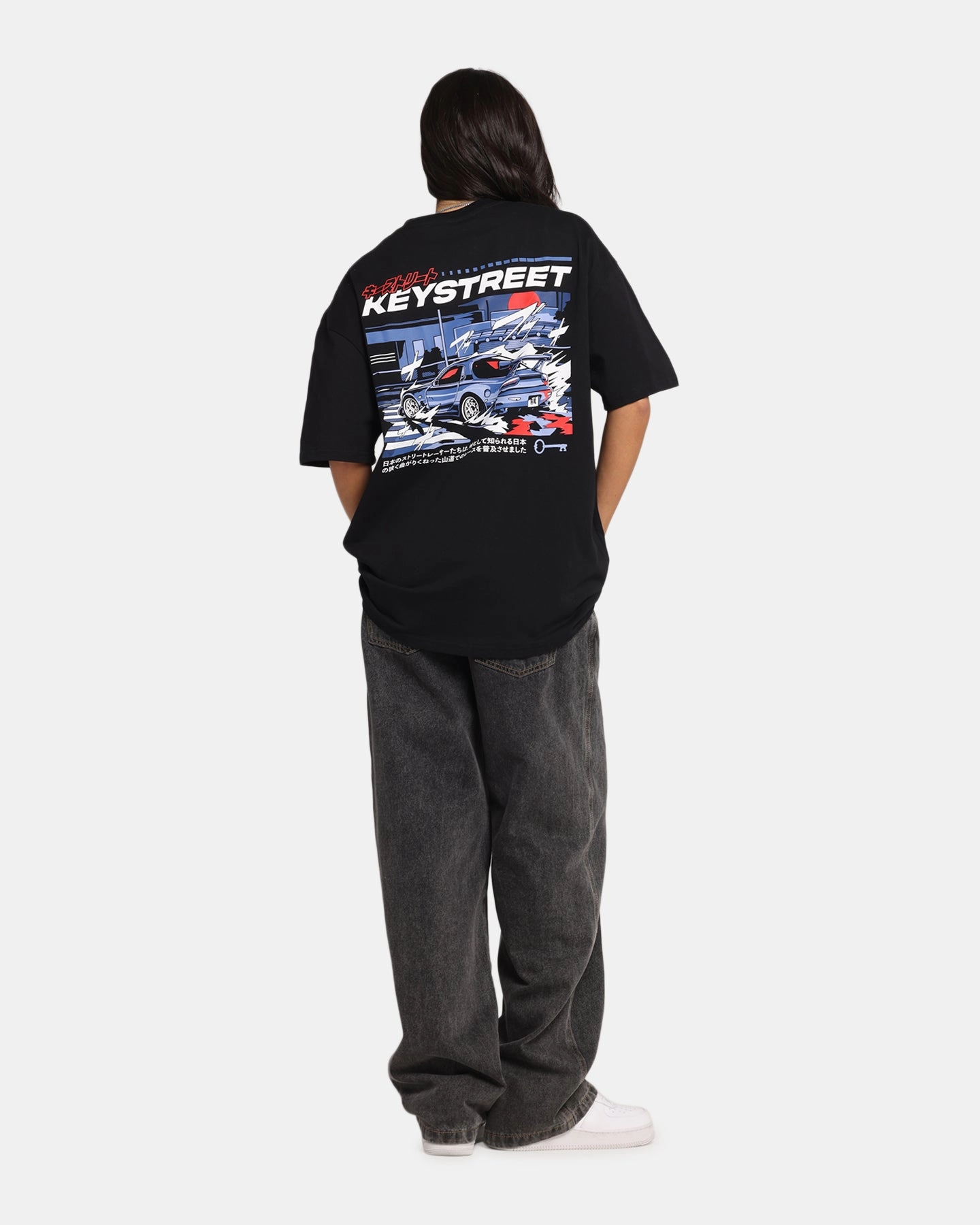 Low Impact Dye Formal Elegance Key Street Send It T-Shirt Black