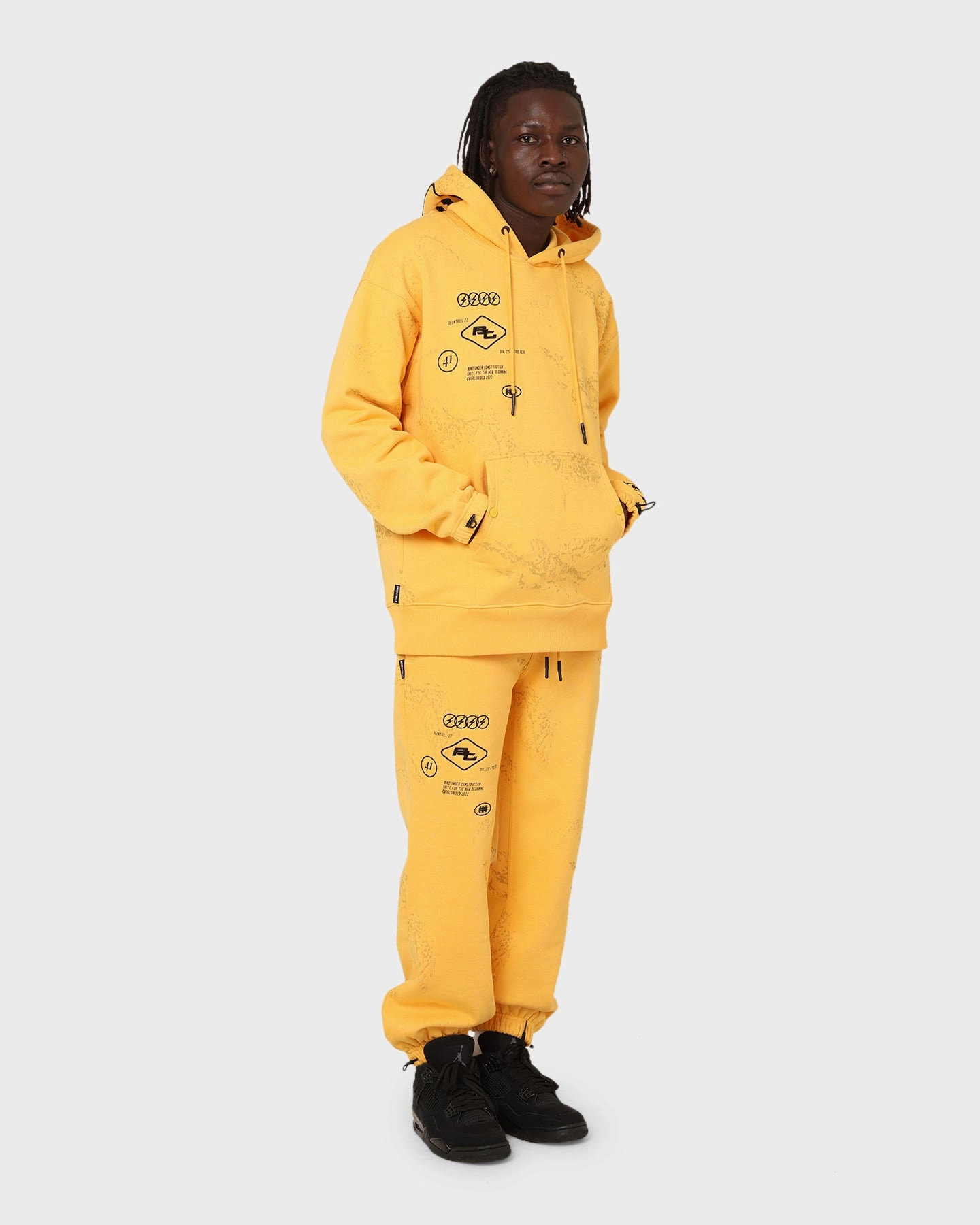 BEENTRILL Circuitry Hoodie Yellow Travel Essential
