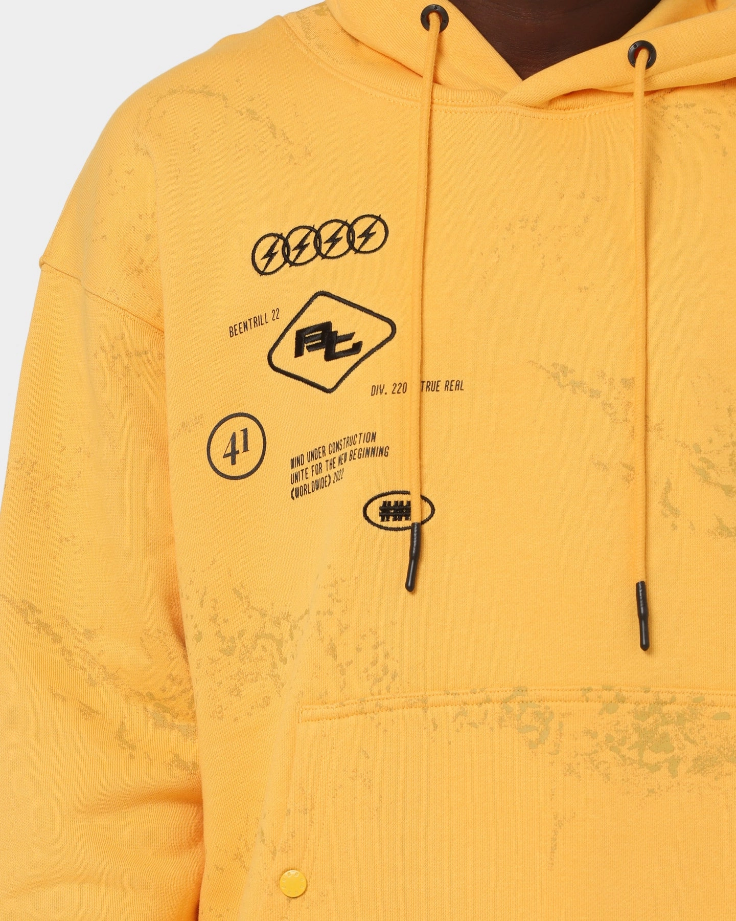 Ergonomic Sleeves Wilderness BEENTRILL Circuitry Hoodie Yellow