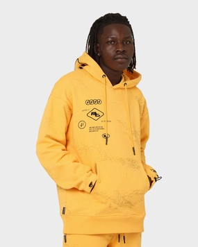 BEENTRILL Circuitry Hoodie Yellow Forest suitable for beach vacations