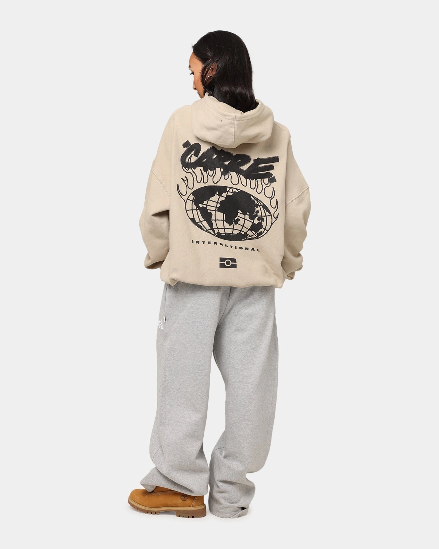 Carre Passport Hoodie Stone High Quality Double Stitched Seams