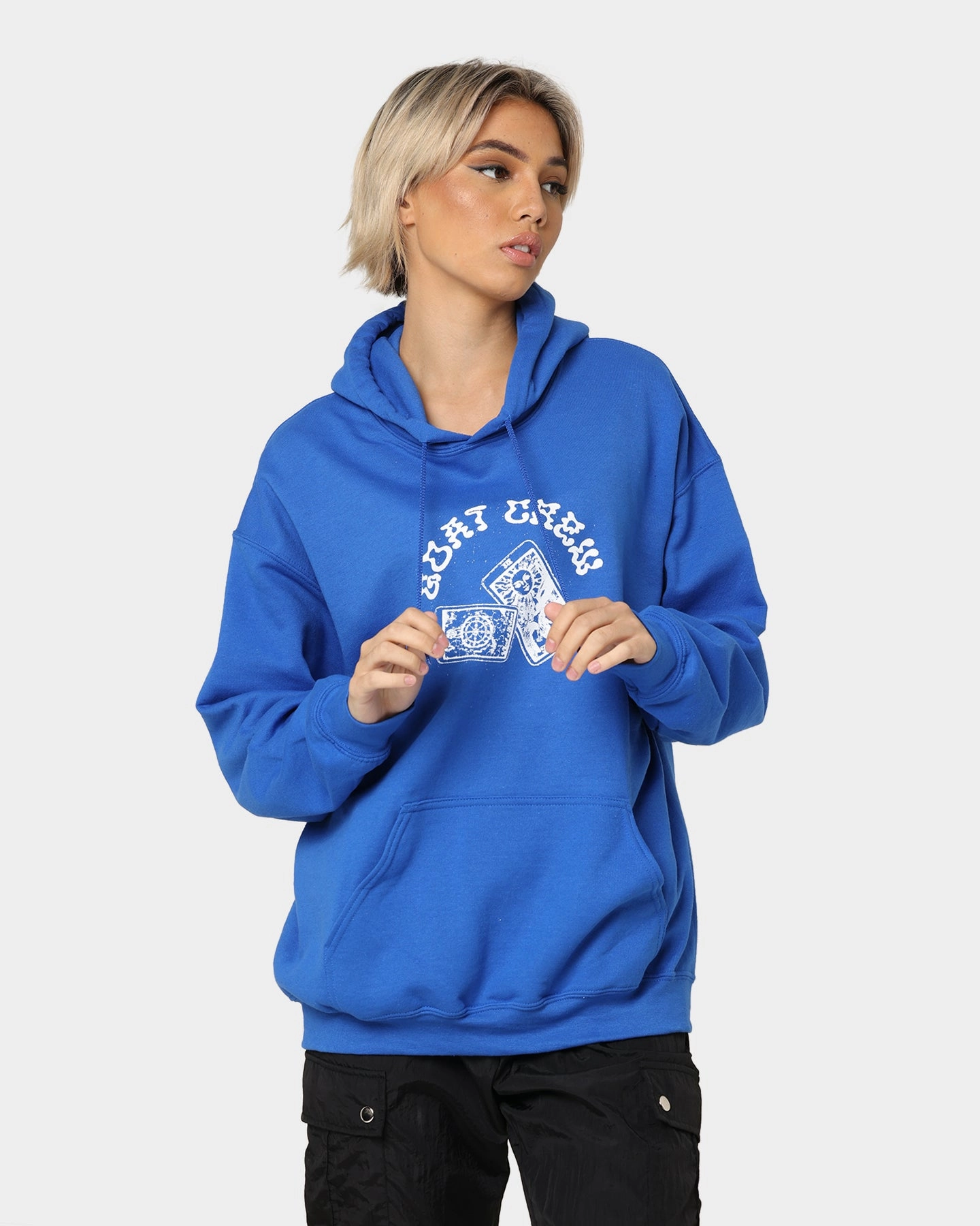 Goat Crew Kilroy Hoodie Blue Flex Stretch Material Analysis
