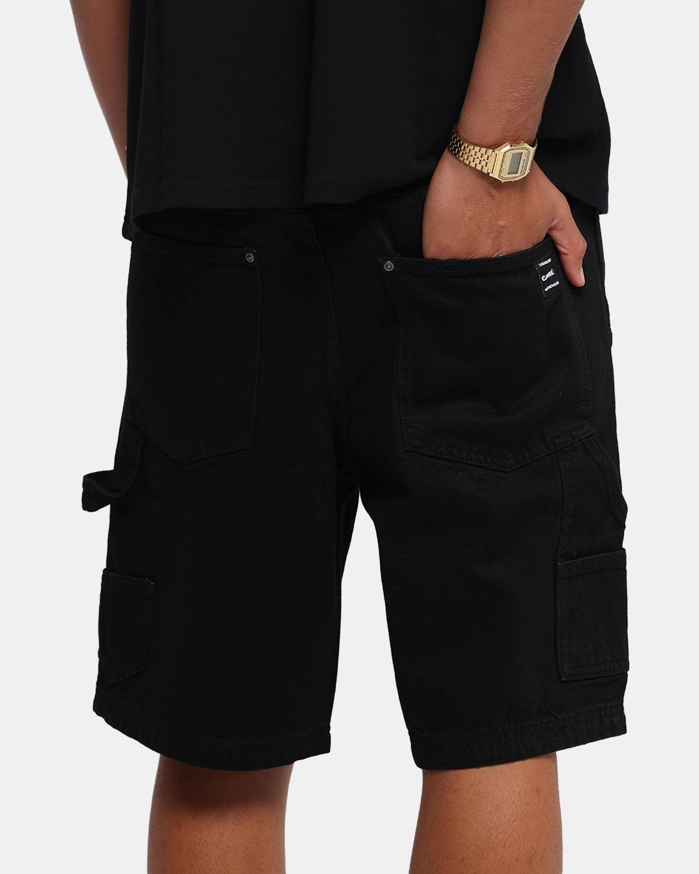 Carre Weatherwear Carpenter Jorts Black Low Bulk Construction