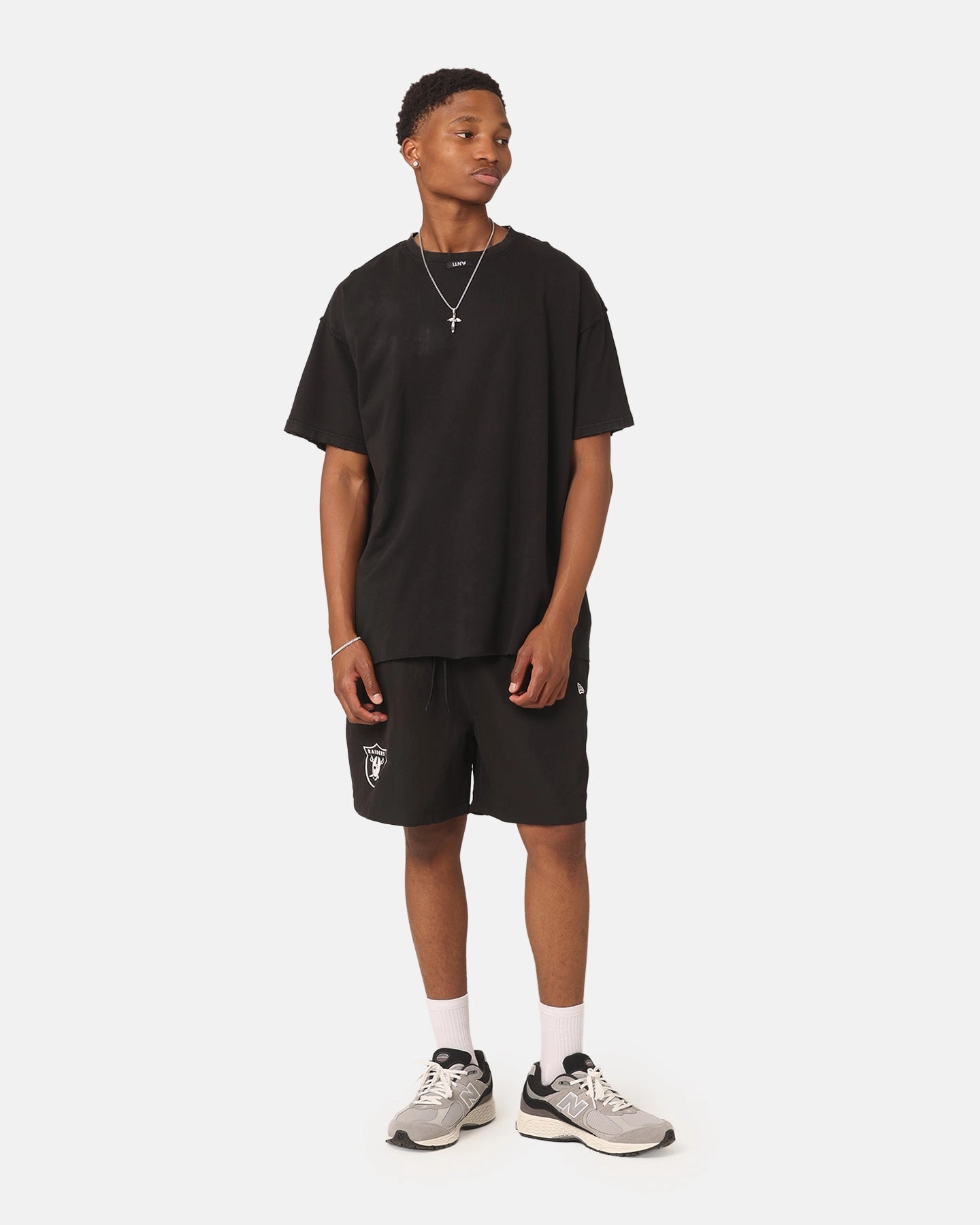 New Era Las Vegas Raiders Woven Shorts Black Wrinkle Resistant Material