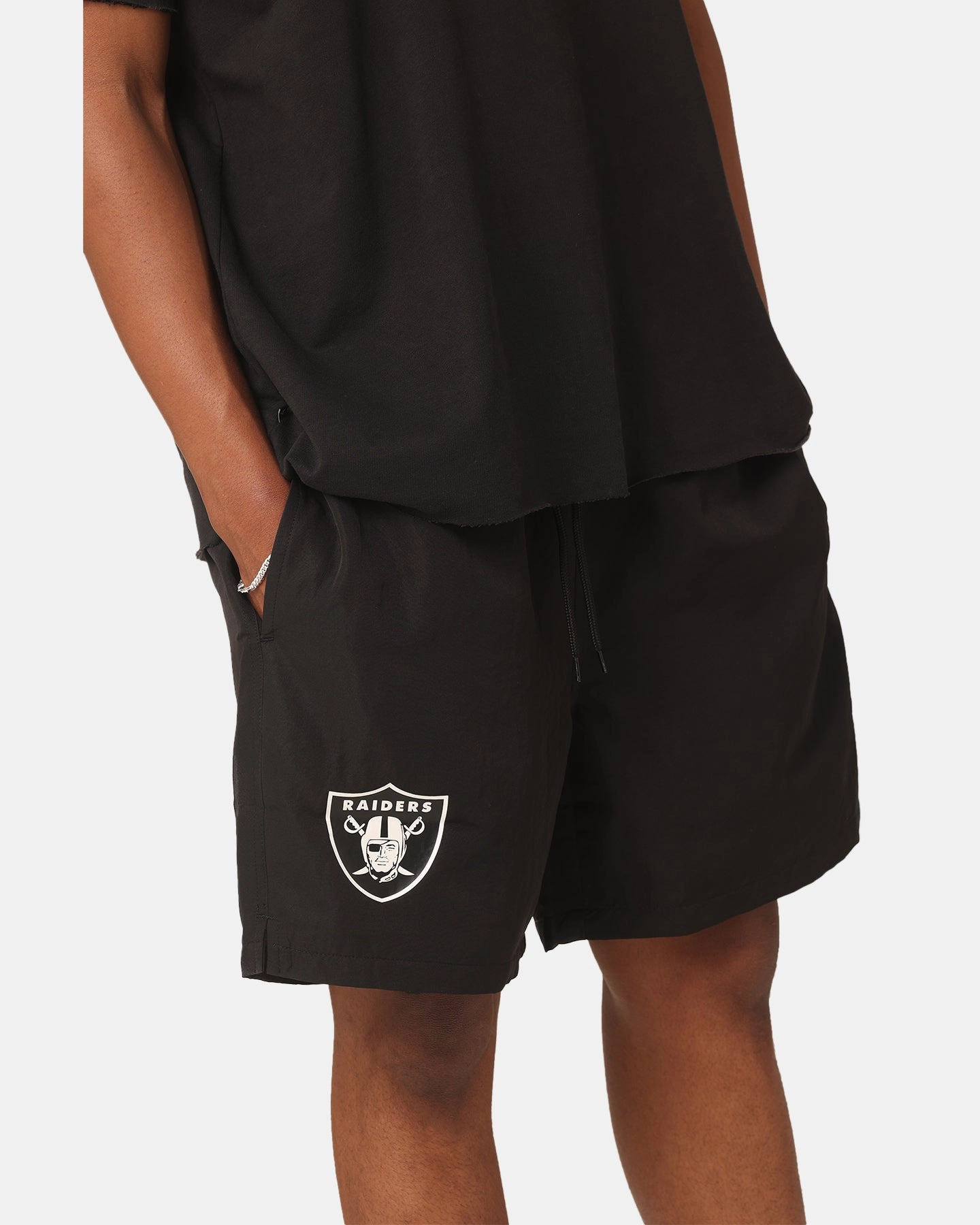 New Era Las Vegas Raiders Woven Shorts Black Daily Essential