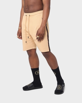 Last Kings Notoriety Tape Sweat Shorts Sand School Uniform