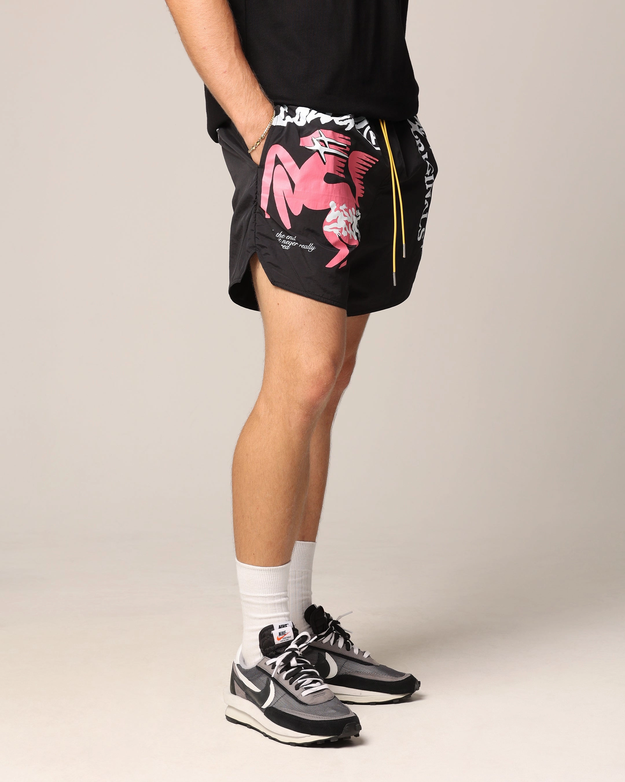 Mother's Day gift Loiter Rodeo Walk Shorts Black