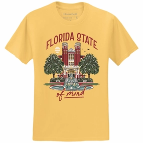 Soft Layer Homefield Adult/Unisex Vault Florida State Westcott Design Short Sleeve T-shirt - Gold