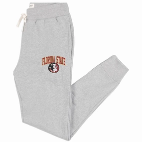 Homefield Men's Vault Florida State/Seminole Logo Tri-blend Jogger Pants - Ash Office Appropriate