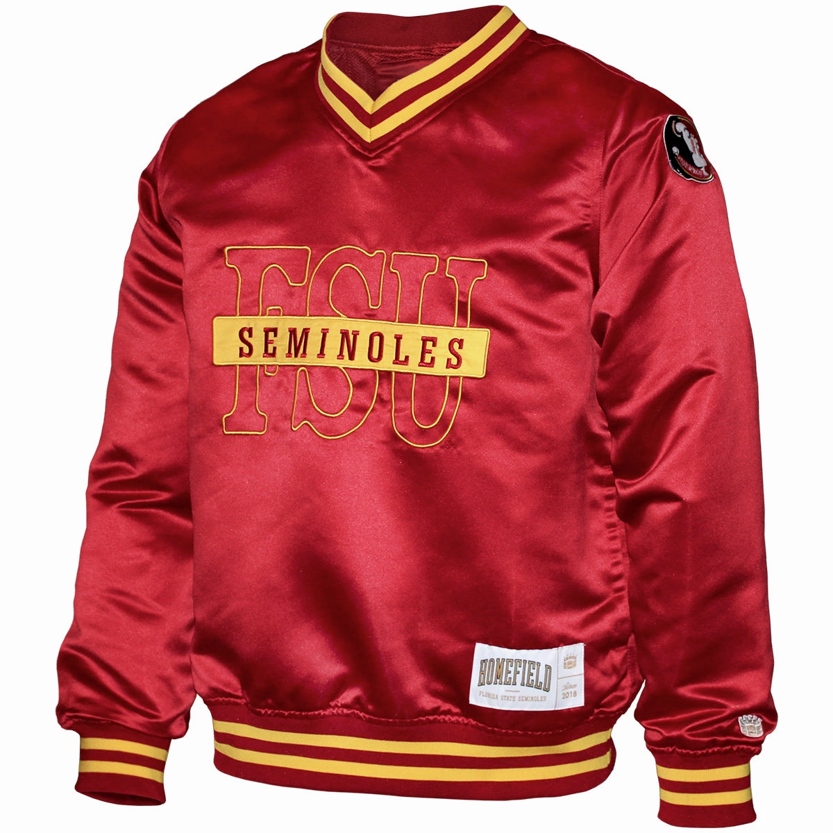 Homefield Men's Vault FSU Seminoles Campus Classic Pullover Windbreaker - Crimson All Day Comfort Design