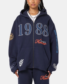 sunny Honor The Gift 1988 Full Zip Hoodie Navy