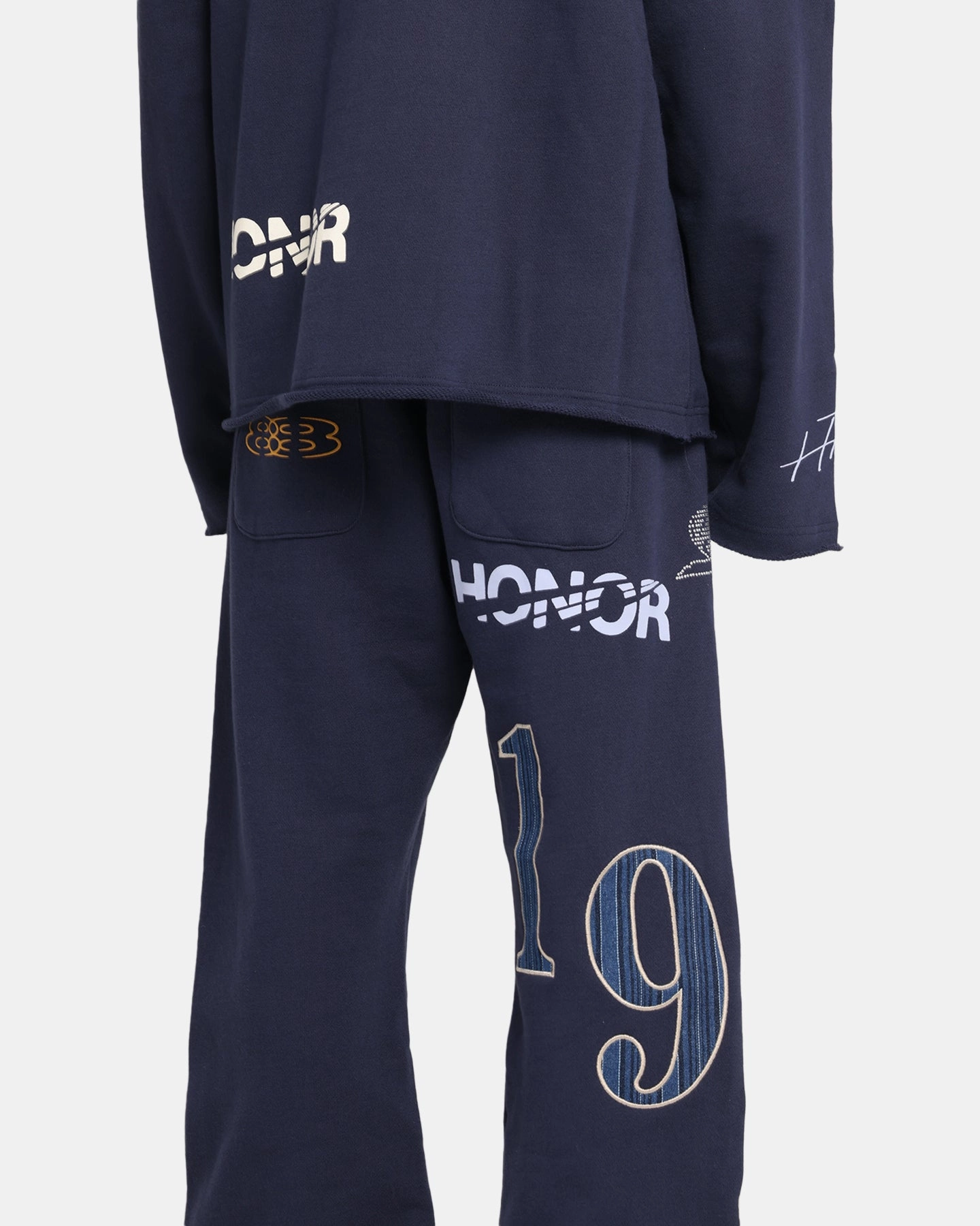 Comfy Essentials Wear Adjustable drawstring Honor The Gift 1988 Sweat Pants Navy