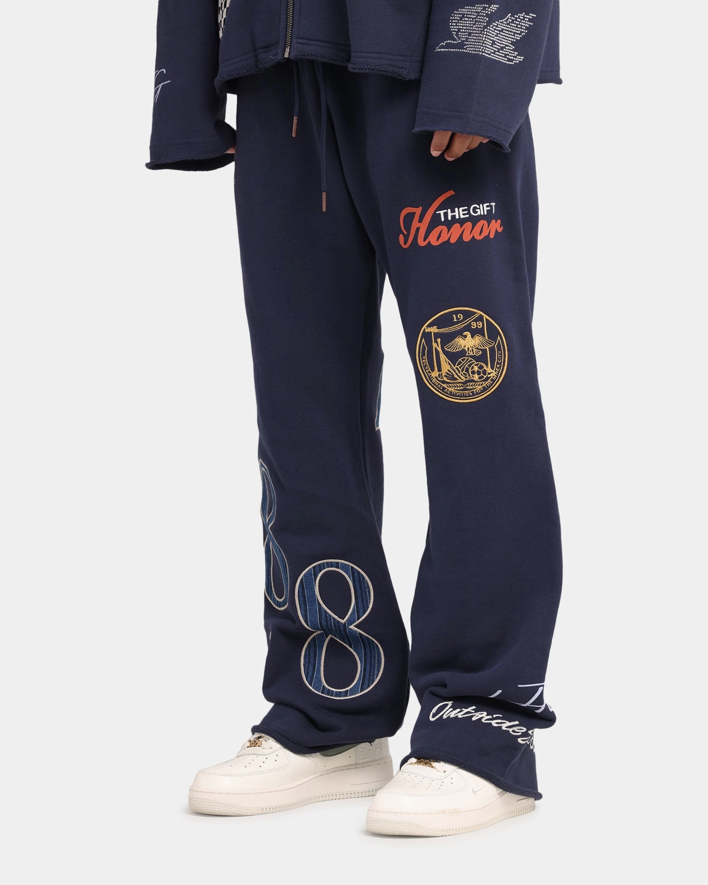 Honor The Gift 1988 Sweat Pants Navy NonRestrictiveFit Trendy Wear