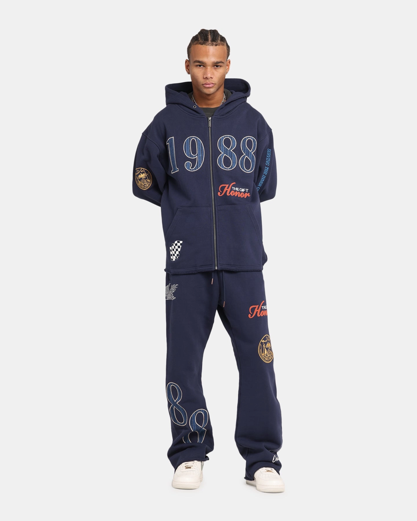 Honor The Gift 1988 Sweat Pants Navy Office Appropriate Work Essential