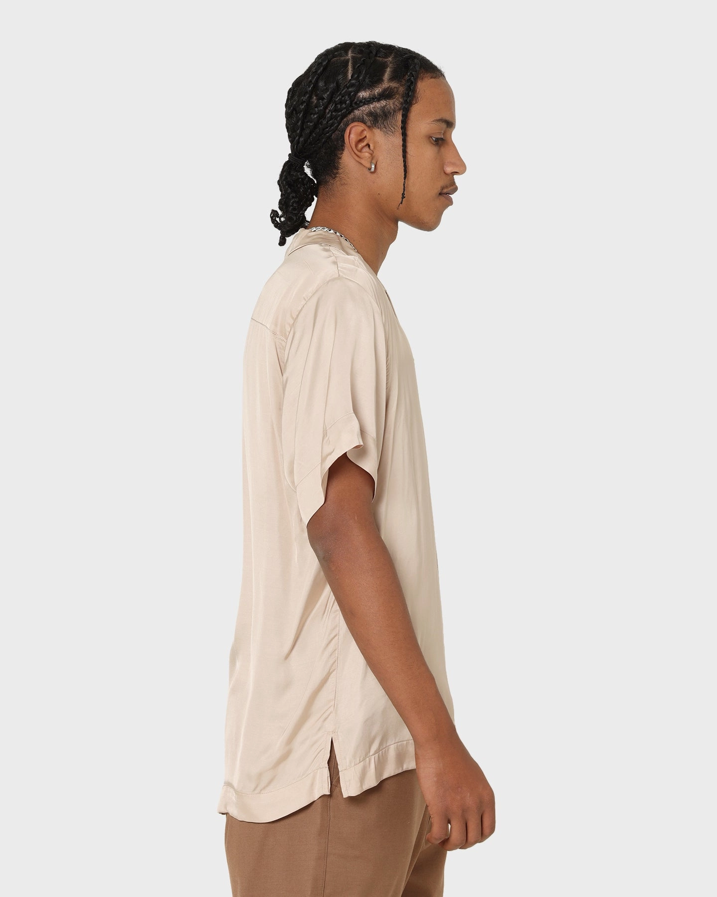 Honor The Gift Century Camp Button Up Shirt Khaki Modern Aesthetic