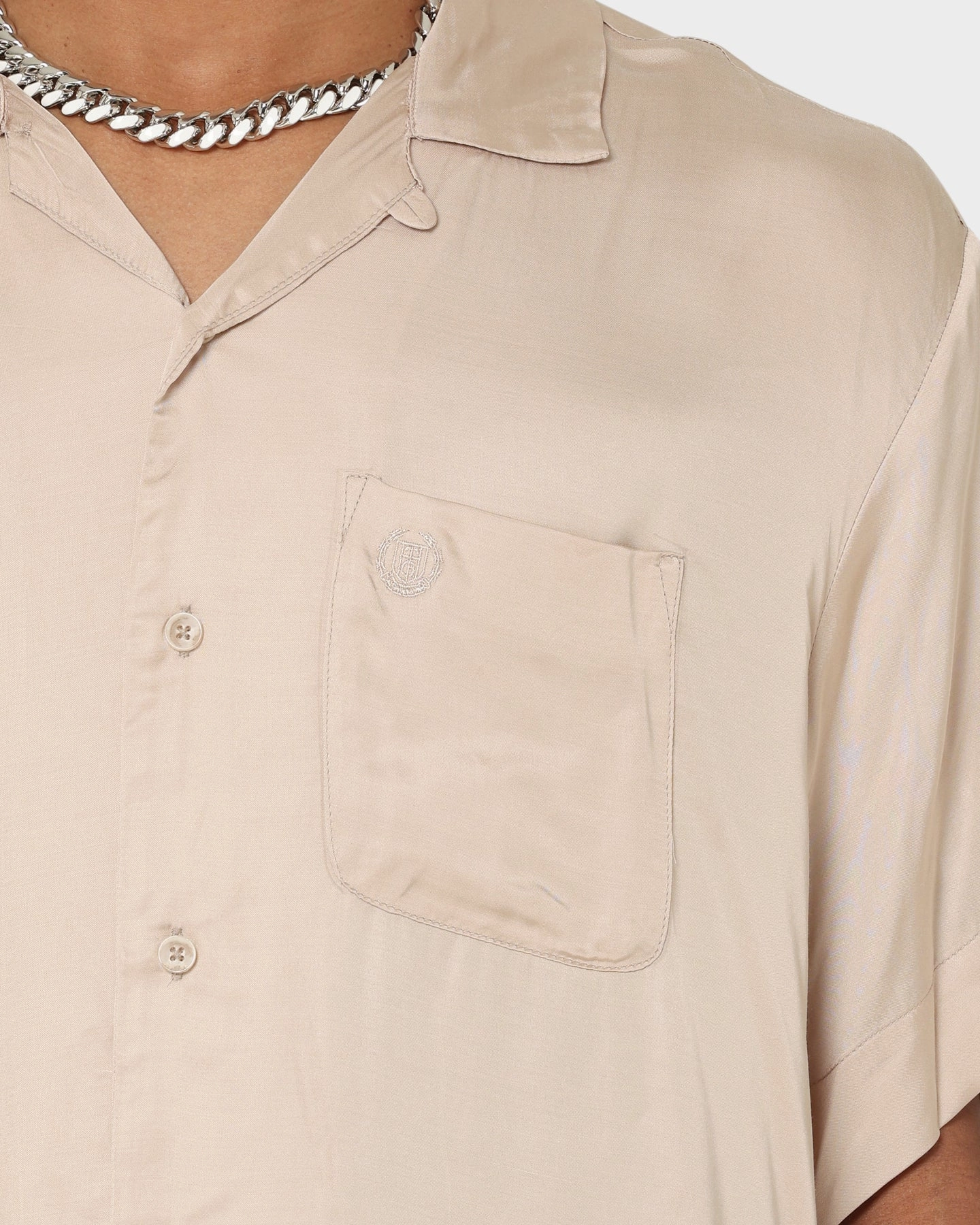 Honor The Gift Century Camp Button Up Shirt Khaki Versatile Style Seasonal Fashion
