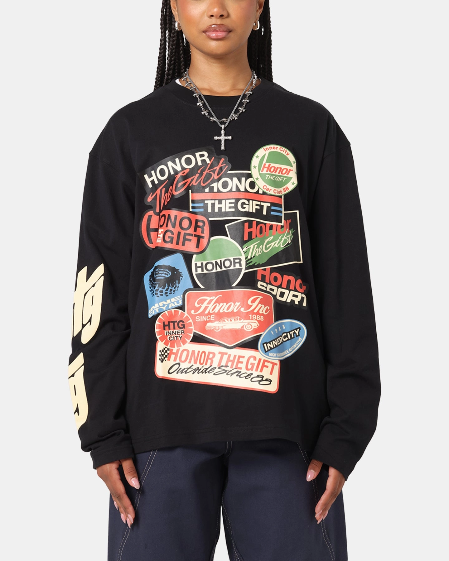 Sleek Design Stylish Design Honor The Gift Fuel Long Sleeve T-Shirt Black