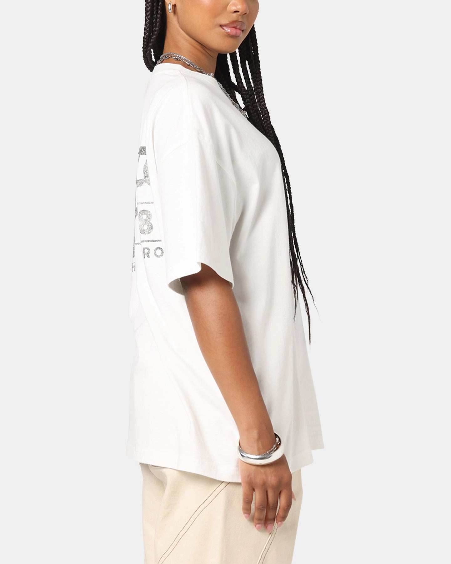 Honor The Gift Vintage Oil T-Shirt White Relaxed and Comfy Light Outfit